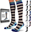 SB SOX Compression Socks for Men & Women (15-20mmHg) | Best Compression Socks for Flying, Medical, Sports, Wide Calf Fit, Pregnancy, and Daily Wear by SBSOX