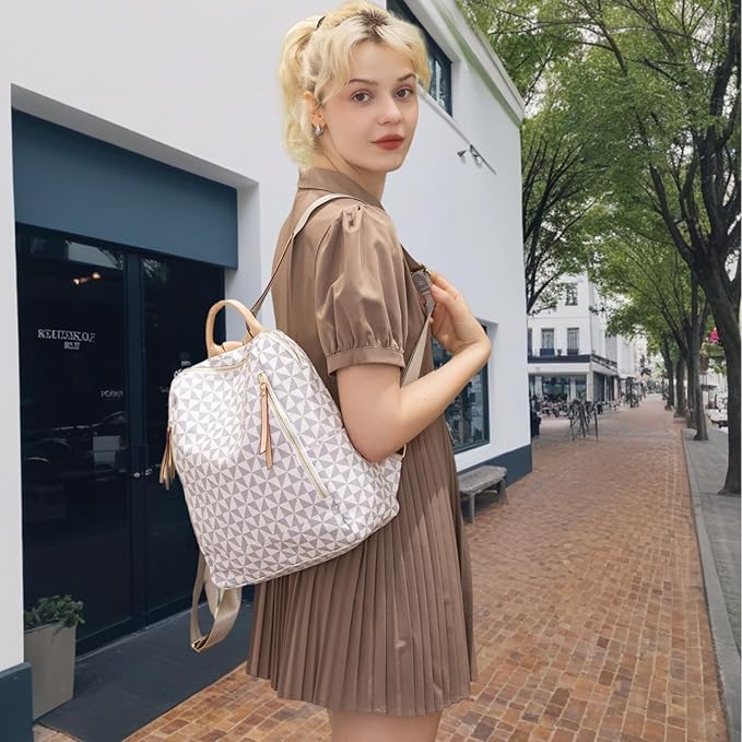 Womens Backpack Purse Leather Anti-theft Large Fashion Designer Travel Backpack Bag Men's Backpack Shoulder Bags - Image 2