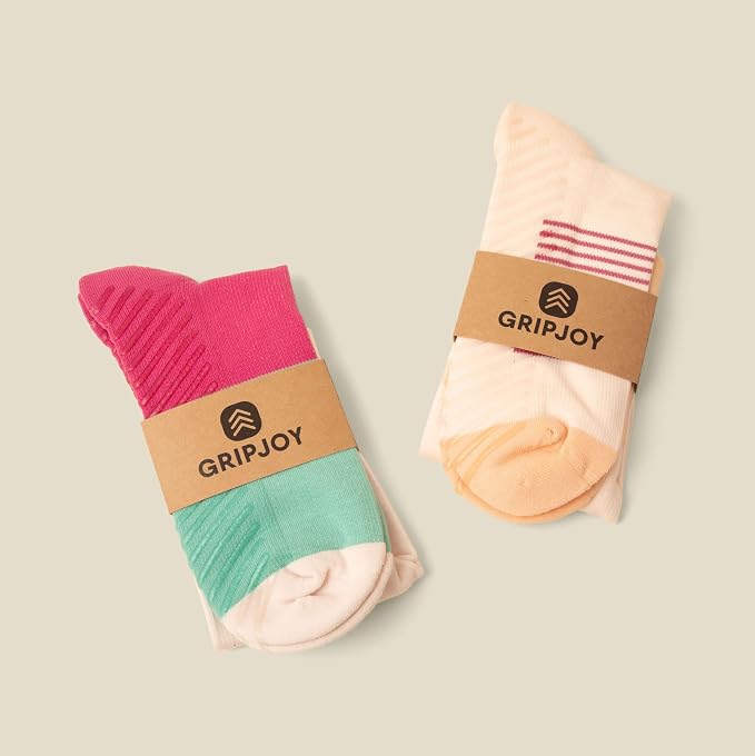 Compression Socks with Grips, 15-20mmHg, Support & Stability for Circulation, Travel, Pregnancy, Nurses - Image 2