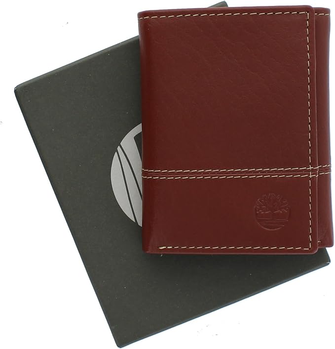 Timberland Men's Genuine Leather RFID Blocking Trifold Wallet - Image 6