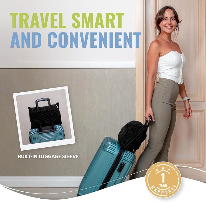 Packable Travel Blanket for Airplane, Car - Compact Office Blanket - Portable Pillow for Adults, Kids with Case, Luggage Sleeve, Backpack Clip - Image 4
