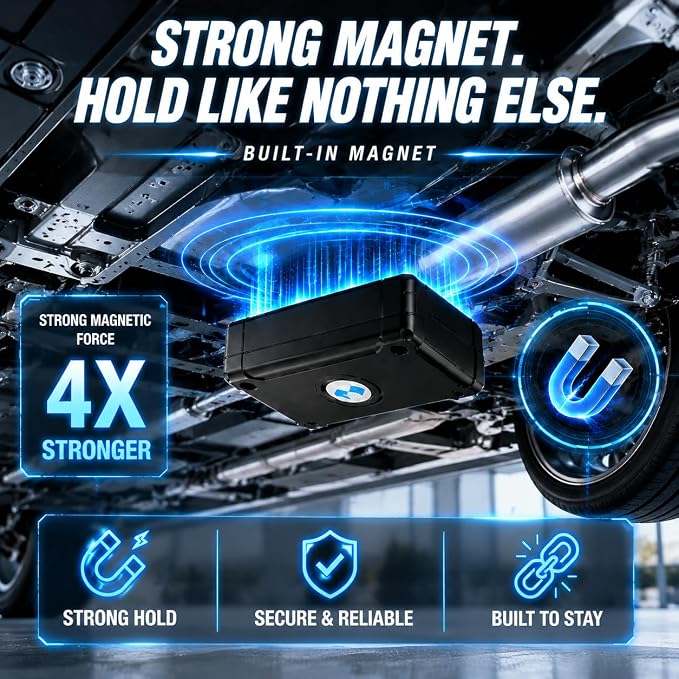 GPS Tracker for Vehicles, Long Battery Life Tracker Device for Trailers | Subscription Required, Geo-Fence, Unlimited Updates, Magnetic, 10S Real-Time Tracking Devices for Cars Hidden, - Image 7