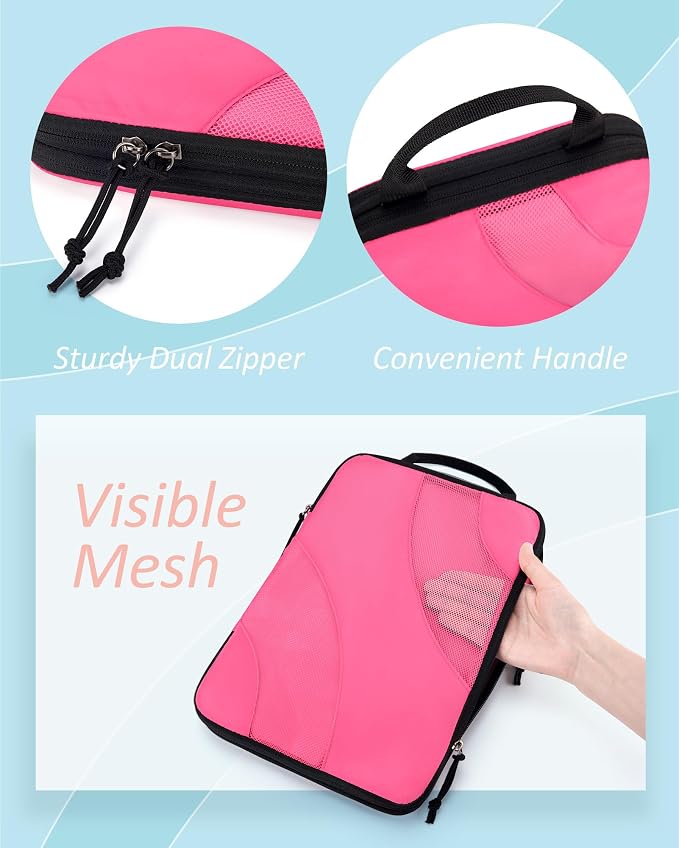 BAGSMART Compression Packing Cubes for Travel | Lightweight suitcase organizers bag set, space-saving double zipper expansion for carry-on luggage & travel organization - Image 6