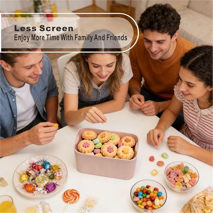 Lockable Storage Box,Medicine Lock Box Travel Case,Refrigerator Bin Container for Food,Medicines,Snacks,Locking Mobile Cell Phone Device Jail,Lockbox for Office,Home,School,Father Gift (Cream Plus) - Image 6