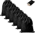 6 PCS Flannel Cloth Shoe Bags for Travel & Packing for Women & Men | 17.7 x 13.8 in | Fits One Pair up to Men's US Size 13 | Drawstring | Dust Resistant | Washable & Reusable | Closet Storage by Unknown
