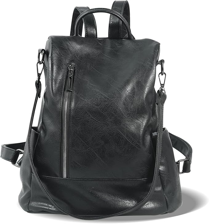 Women Backpack Purse PU Leather Anti-theft Casual Shoulder Bag Fashion Ladies Satchel Bags by Unknown