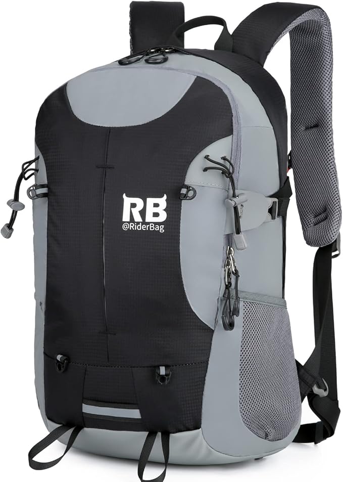 Reflective Motorcycle Backpack, Hi Viz Commuter Riding Bag | Designed by Riders for Everyday Rides with Laptop Compartment and Helmet Net. Built to Help You Be Seen. - Image 4