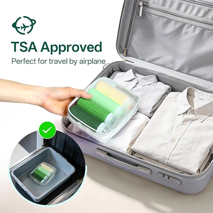 Travel Bottles for Toiletries, TSA Approved Travel Size Containers, Leak Proof Silicone Shampoo Bottles, Small Toiletry Containers with Clear Bag for Shampoo Conditioner Lotion - Image 7