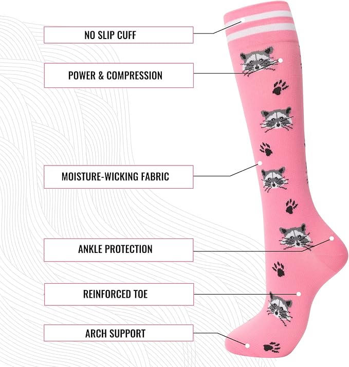fenglaoda Compression Socks for Women Men 3 Pairs Graduated Compression Support Circulation Socks for Nurses - Image 3