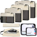 BAGAIL 8 Set/9 Set Packing Cubes Luggage Packing Organizer for Travel, Suitcase Packing Bags for Travel Accessories by BAGAIL