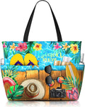 Beach Bag Tote Bags Waterproof Sandproof for Women Large Beach Tote Pool Bag Foldable with Zipper for Travel Weekend by MAHIPOCI