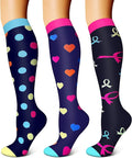 FEYHAY Copper Compression Socks (3 Pairs) 15-20 mmHg Circulation is Best Athletic & Daily for Men & Women, Running, Climbing by FEYHAY