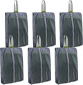 BeeGreen Grey Shoe Organizer Set - 6 Pack Shoe Bags For Travel with Zipper Closure and Handle,Stylish and Portable Nylon Shoe Storage for Men and Women's Travel Gifts and Home Storage by BeeGreen