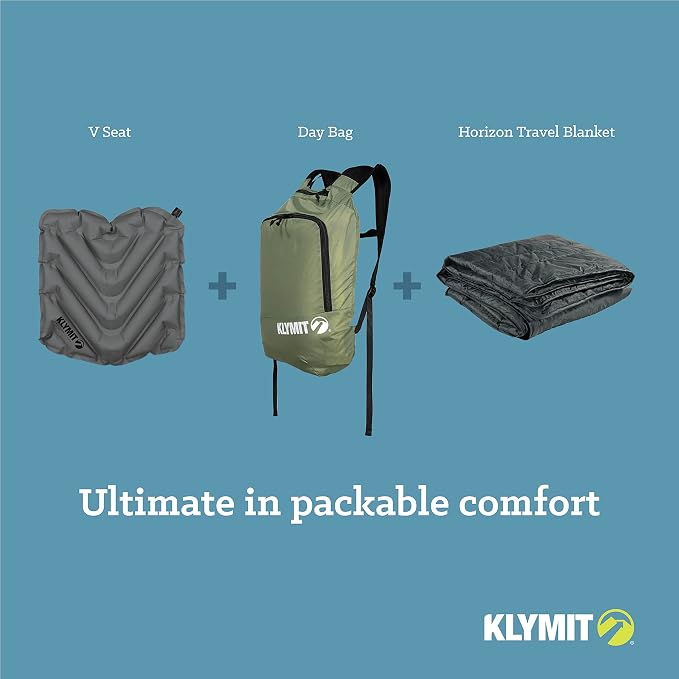 KLYMIT V Seat - Portable, Inflatable Padded Cushion Seat, Perfect for Air Travel, Camping, Backpacking and Bleacher Seats - Image 7