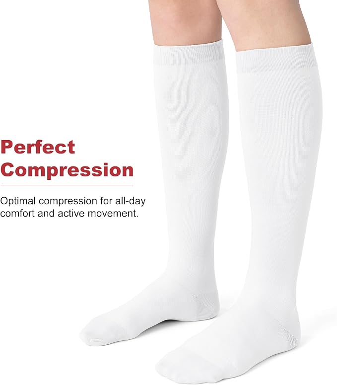 Compression Socks for Women Men 15-20 mmHg Knee High Support for Nurses, Travel, Pregnancy, Athletic - Image 2