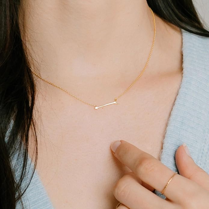 Gold Necklace for Women, Dainty Charm Pendant Necklace Jewelry Gift | 14K Gold Plated, Cute, Delicate, Adults, Non Tarnish, Hypoallergenic, Accessories - Image 2