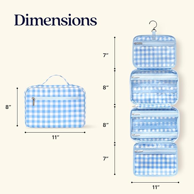 VANDEL Waterproof Hanging Toiletry Bag [TSA-Approved] Cosmet Travel Bag | Makeup Case Toiletries Organizer, Hanging Makeup Organizer Bag, Cosmetic Travel Bags for Women, Waterproof Zippers - Image 7