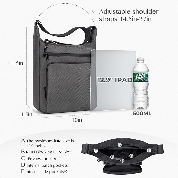 Sling Backpack Anti theft Crossbody Shoulder Bag for Men and Women Travel Work - Image 4