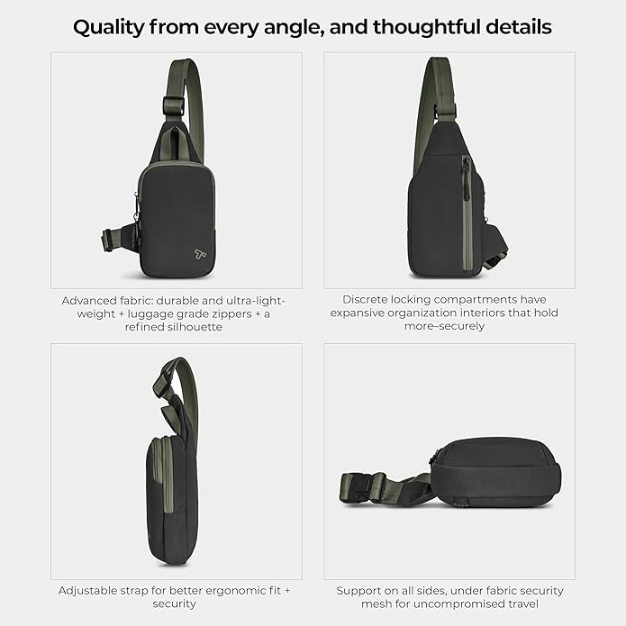 Travelon Anti-Theft The Voyages Compact Sling - Image 6
