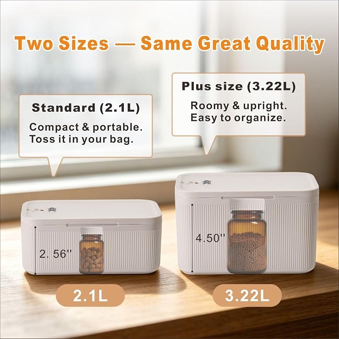 Small Medication Lock Box with Combination Code, Lockable Storage Box for Pills/Snacks/First Aid Kits, Phone/Personal Items, Secure Container for Home/Fridge/Office/Travel- Reusable (Beige) - Image 6