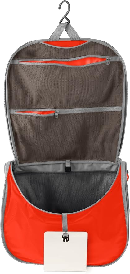 Sea to Summit Large Hanging Toiletry Bag, Travel Organizer, Spicy Orange | Ultralight hanging toiletry bag with multiple compartments organizes makeup and toiletries for travel and outdoor adventures by Unknown