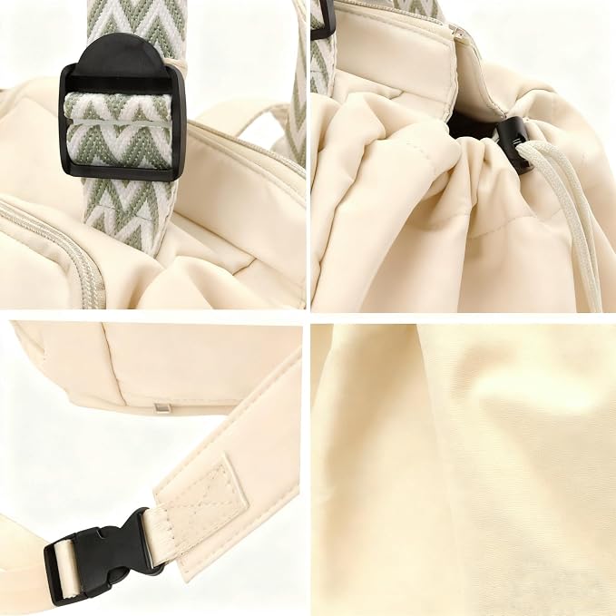 Tote Bag Large Capacity Lightweight Backpack with 15 Pockets Nylon Shoulder Bag for Car Travel Mother Bag - Image 2