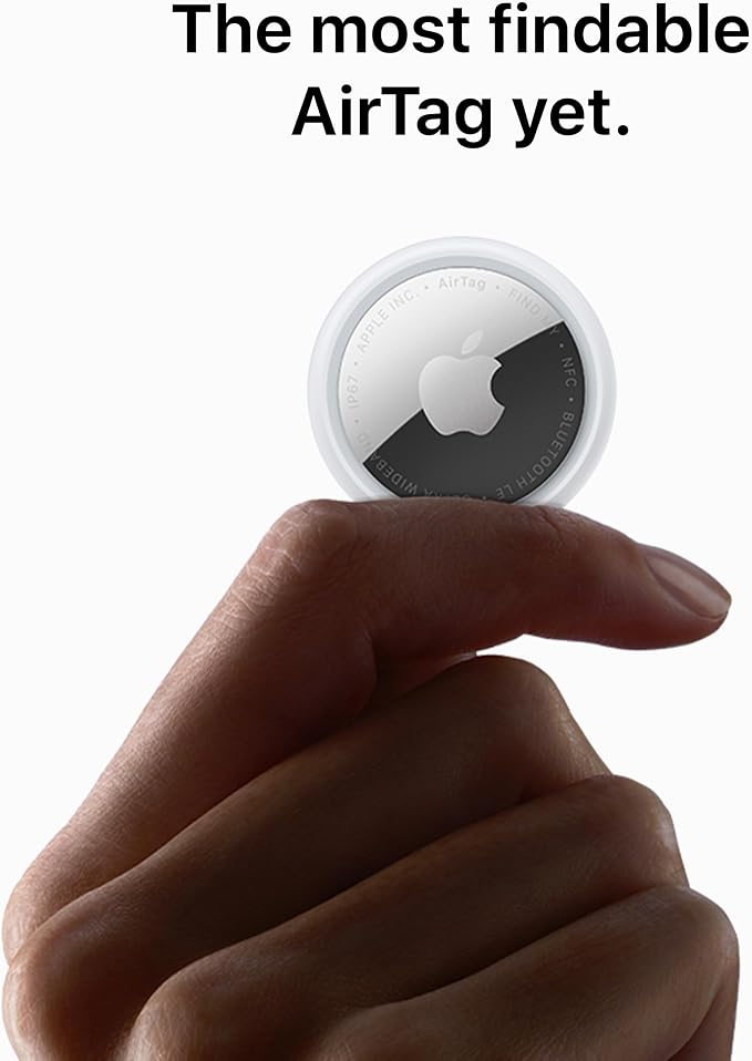 Apple AirTag (2nd Generation): Tracker for Keychain, Wallet, and More; Locator with Sound; Simple One-Tap Setup with iPhone or iPad; Key Finder with up to 1.5X Precision Finding Range - Image 2