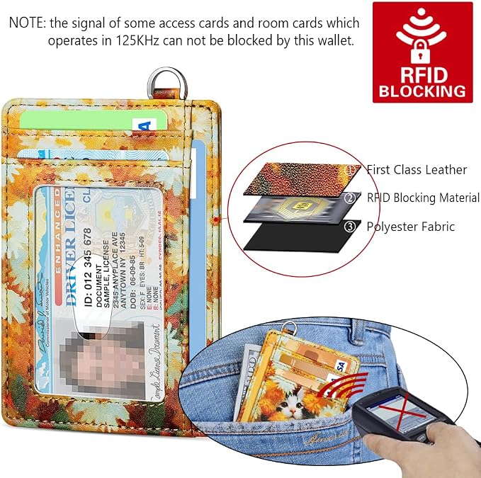 FurArt Slim Minimalist Wallet RFID Credit Card Holder for Men | slim minimalist compact rfid id window thin - Image 5