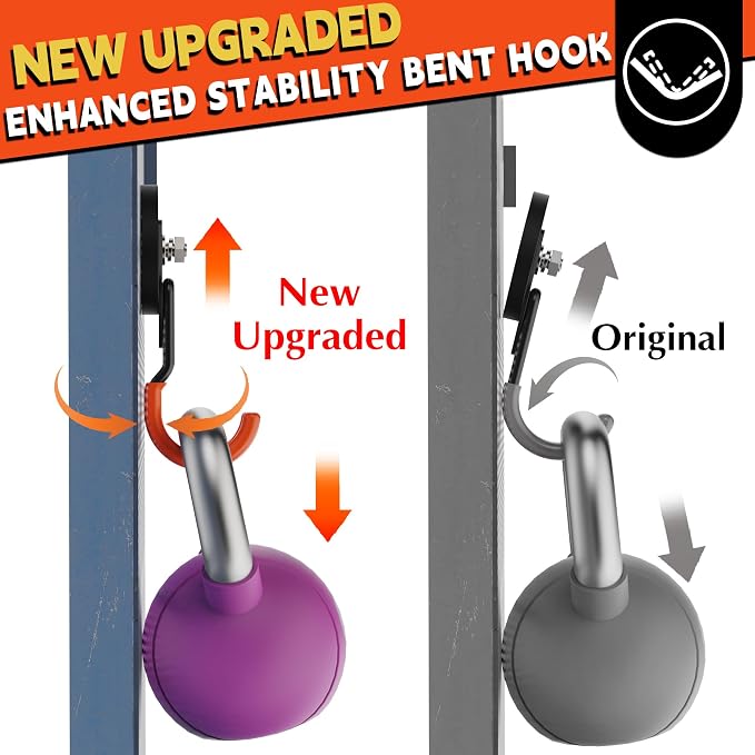 ULIBERMAGNET New Upgraded Garage Strong Magnetic Hooks, 4 Pack Heavy Duty Large J Hooks with Magnet, Anti-Slip Coating Magnet Hooks for Garden Tools, Ropes,Drill - Image 3