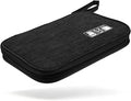 Yamrots Travel Cable Organizer, Electronic Organizer Travel Case, Portable Storage Bag for SD Card, Charger, Power Bank, Earphone (Black) by Yamrots