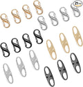 Phinus Lock Combo, Total 21PCS Clips Anti-Theft, Locks Anti-Theft for Luggage, Clothing, Backpacks, Boots, Purses, Travel Outdoor Sports(Black, Silver, Gold) by Phinus