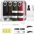 Travel Toiletry Containers 26Pcs Silicone Leakproof TSA Approved Set | Travel Bottles with Hanging Holes & Carabiners, Space Saving Portable, Easy Clean for Trips and Weekend Getaways by Udihch