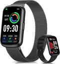 DEKELIFE Fitness Trackers,Smart Watches for Men Women with 24/7 Heart Rate/Sleep Monitor, Fitness Watch with IP68 Waterproof, Health Activity Trackers for Android and iPhone Carbon Black by SmartWatch