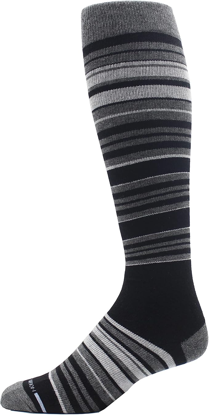 Dr. Motion 4 Pairs Men's Athletic Traveler Graduated Compression Knee High Socks - Image 4
