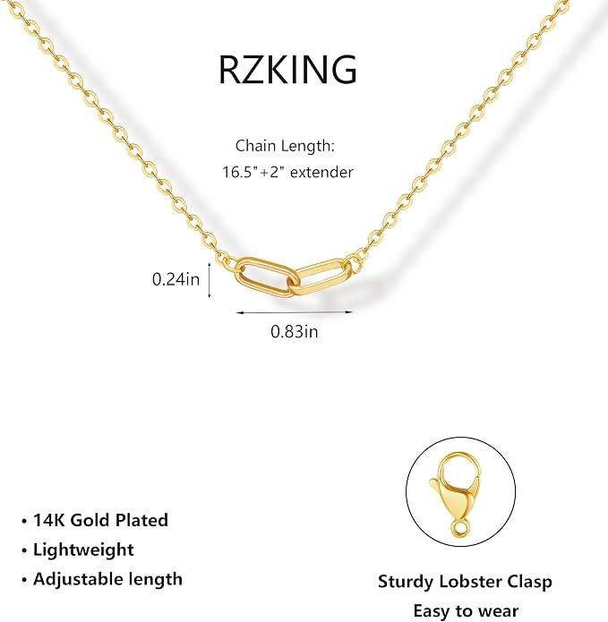 RZKING Golden Necklace for Women, Dainty Butterfly Heart Bow Rose Necklace, Gifts for Best Friend Sister Mom Girlfriend, Graduation Chritmas Birthday Anniversary Thank You Gifts - Image 2