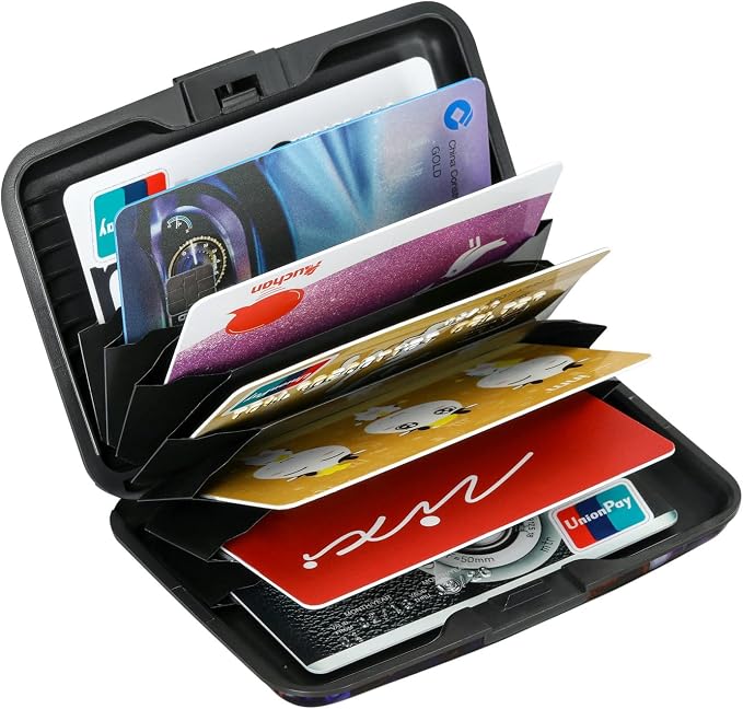 RFID Aluminum Wallet Credit Card Protector Case Holder for Men Women | Mini RFID Aluminum Wallet Credit Cards Holder Business Card Case Metal ID Case for Men Women - Image 5