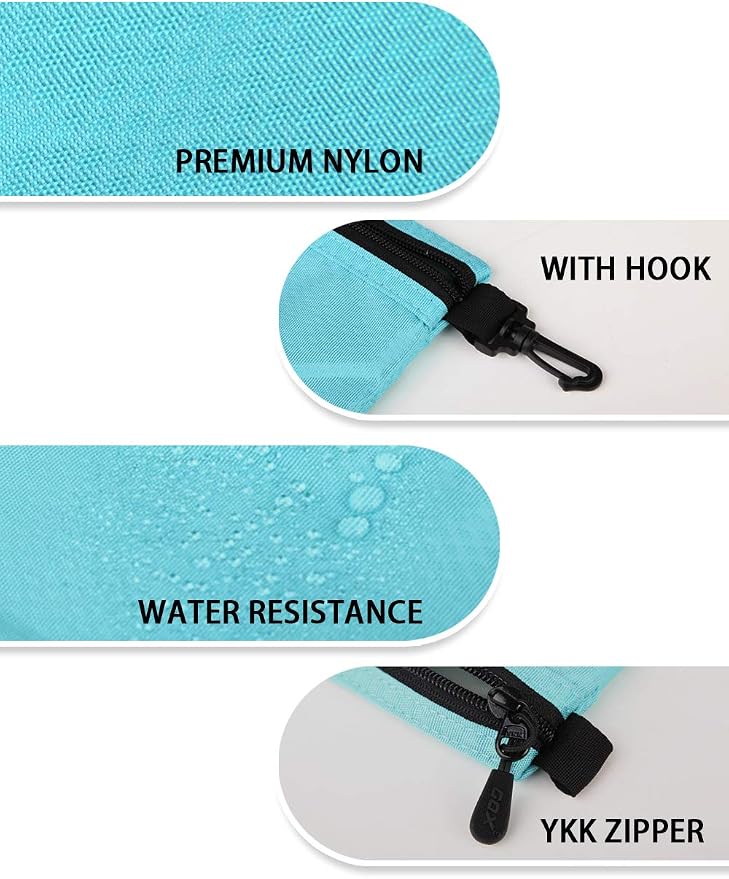 GOX Small Toiletry Bag for Men Bulk Cosmetic Bag Dopp Kit Carry On Zipper Pouch Organization Nylon Small Packing Sack Water Repellent - Image 5