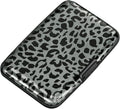 Mini RFID Aluminum Wallet Credit Cards Holder Business Card Case Metal ID Case for Men Women(Black Leopard Print) by ELFISH