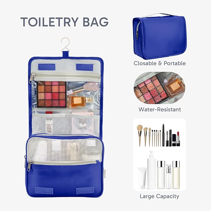 ALL INCLUDED 10 Set Durable Packing Cubes for Suitcases,OlarHike Essentials for Travel, UPGRADED Anti-Tear Stitching, NEW Improved Luggage Packing Organizers for Travel Accessories (Klein Blue) - Image 3