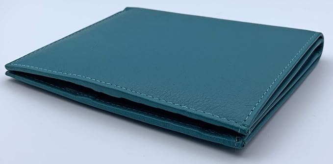 Teal RFID Genuine Leather Passport Wallet - Image 8