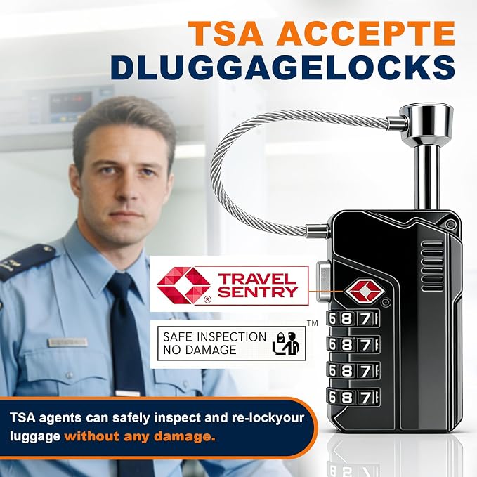 TSA Approved Combination Locks 2 Pack for Gun Cases, Toolboxes & Luggage (NEW) - Image 2