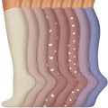 Copper Compression Socks 15-20 mmHg for Men & Women 8 Pairs – Circulation Support for Nurses, Travel, Running, Hiking, Soccer by Iseasoo