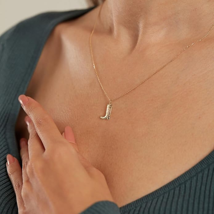 Gold Necklace for Women, Dainty Charm Pendant Necklace Jewelry Gift | 14K Gold Plated, Cute, Delicate, Adults, Non Tarnish, Hypoallergenic, Accessories - Image 3
