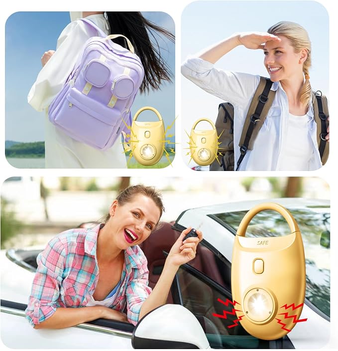 Personal Safety Alarm for Women – 130dB Loud Emergency Siren with Strobe LED Light – Self Defense Keychain by Women Students Girls - Image 7