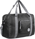 WANDF Foldable Personal Item Bag, Carry on Travel Duffle Bag | Frontier Airline Underseat Fit, 18x14x8 inches, Weekend Overnight Trips, Packable by WANDF