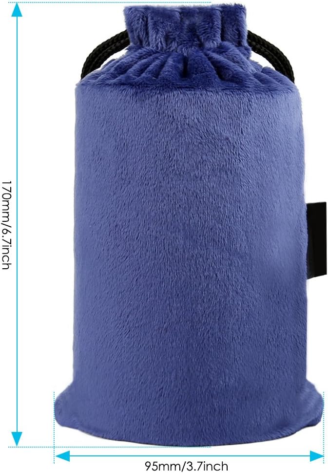 Inflatable Travel Pillow for Airplane, Soft Velvet Inflatable Travel Neck Pillow for Airplanes, Train, Car, Home and Office with Packsack & Comfortable Velvet - Blue - Image 5