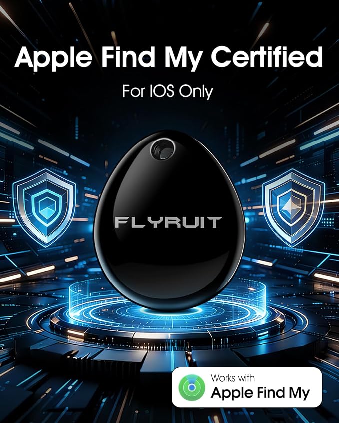 Air Tracker Tags-4 Pack, iOS Only, Apple Find My Certified, Luggage Tracker | Smart Bluetooth Tracking, Key Finder Items Locator for iPhone, Travel Cruise Essentials, Wallet, Backpack, Car, Bike - Image 2