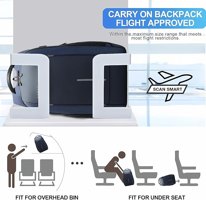 BANGE Backpack for Men, Laptop Backpack for 15.6 Inch Notebook,Lightweight Work Backpacks for Men, Daily Work Backpack for Men and Women… - Image 4