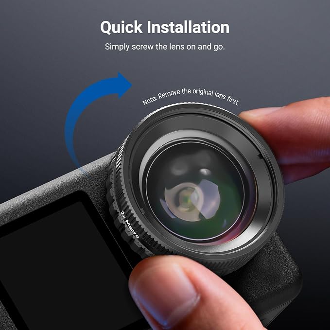 NEEWER Macro Lens Compatible with DJI Osmo Action 6 Only, Action Camera Close Up Photography Accessories with 2X Magnification, 2 Elements 1 Group, 2-3cm Focus Range, LS010 - Image 4