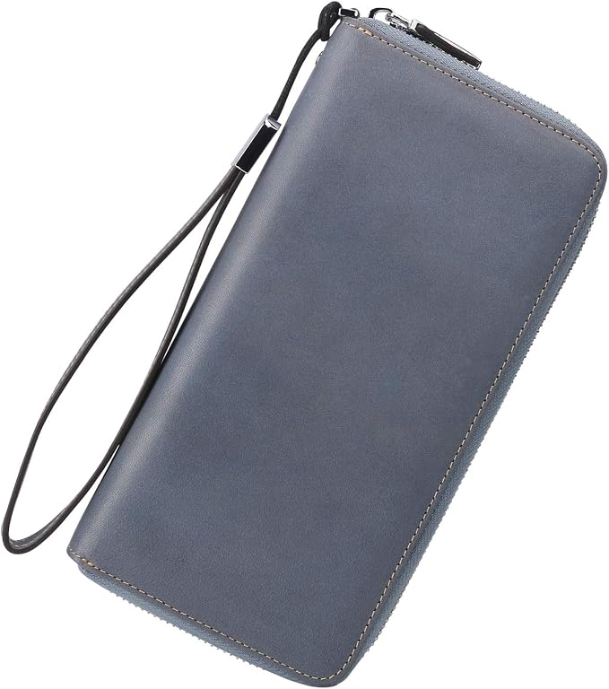 Small Compact Women Wallet RFID Blocking Genuine Leather Bifold Purse with ID Windows by Lavemi